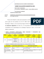 Informe de La Evaluación Diagnóstica 2021