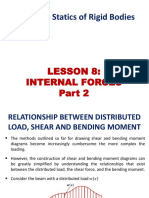 ENS 161 - Statics of Rigid Bodies: Lesson 8: Internal Forces