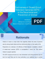 Effectiveness of Closed-Circuit Television Cameras (CCTV) in The Deterrence and Prevention of Crimes