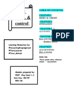 Cost Accounting and Control Module