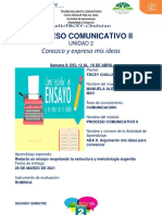 Proceso Comunicativo II U2S8