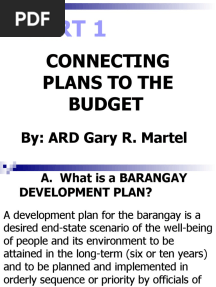 Connecting Plans To The Budget-GRM