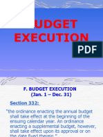 Barangay Budget Execution