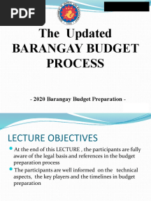 Barangay Budget Preparation