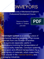 Conveyors: Philippine Society of Mechanical Engineers Professional Development Course