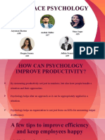 How Can Psychology Improve Productivity