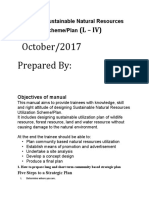 Designing Sustainable Natural Resources Utilization SchemePlan (L - IV)