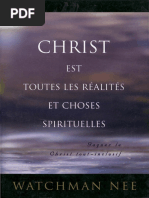 CHRIST Est Toutes Les Réalités Et Choses Spirituelles°watchman NEE°79