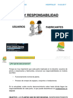 Responsabilidades en ATEX Usuarios y Fabricantes