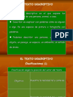 Texto Descriptivo Presentacion