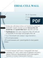 Bacterial Cell Wall: Dr. B.Vijayasree 1 Year Post-Graduate SMC, Vja