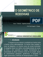 Projeto Geometrico de Rodovias - Curvas Horizontais Circulares e de Transicao