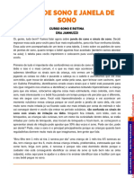 Sinais de Sono e Janela de Sono