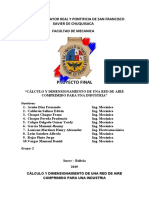 Calculo y Dimensionamiento de Una Red de Aire Comprimido para Una Industria