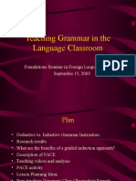 Teaching Grammar in The Classroom