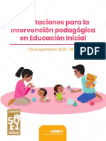 Orientaciones para La Intervencio N Pedago Gica-2021-2022