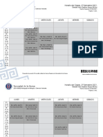 Horario 6 Semestre