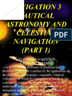 Navigation 3 Nautical Astronomy and Celestial Navigation (PART 1)