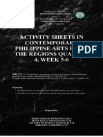 Activity Sheets in Contemporary Philippine Arts From The Regions Quarter 4, WEEK 5-6