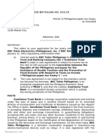 Bir Ruling 2021 - DST On Loan Exemption by Peza