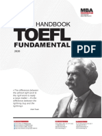 TOEFL Handbook Mbastrategy 2020