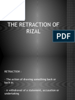 The Retraction of Rizal