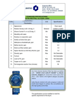 India Glycols Limited: S.No Characteristics / Unit Specifications Parameters