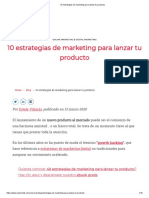 10 Estrategias de Marketing para Lanzar Tu Producto