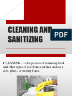 Lesson 1.3 Cleaning and Sanitizing