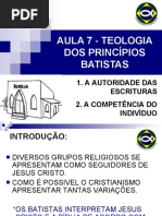 A Teologia Dos Princípios Batistas