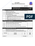 1 and 2 Rescuer Adult BLS and AED Checklist DOH