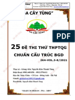 "Ba Cây Tùng": Đề Thi Thử Thptqg Chuẩn Cấu Trúc Bgd