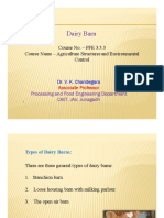 Dairy Barn: Course No. - PFE 3.5.3 Course Name - Agriculture Structures and Environmental Control