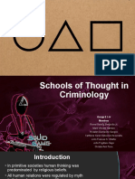 Schools of Thought in Criminology