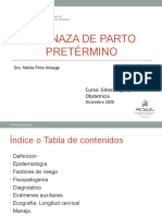 CLASE 5 - 11. Teoria. Amenaza de Parto Prematuro