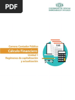 Cálculo Financiero - Regímenes de Capitalización y Actualización