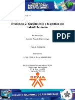 Evidencia 2.seguimiento A La Gestión Del Talento Humano