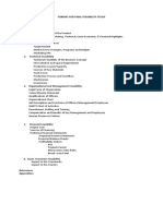 Format For Final Feasibility Study 1. Executive Summary