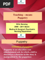 Teaching - Means Puppetry: 2009 - 2011 Batch Medical & Surgical, Psychiatric Nursing Department