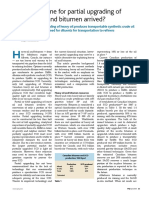 Has The Time For Partial Upgrading of Heavy Oil and Bitumen Arrived?