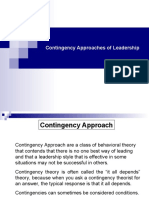 Contingency Theories of Leadership