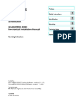 Sinumerik Sinumerik 808D Mechanical Installation Manual