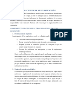 Componentes Claves de Las Organizaciones de Alto Desempeño