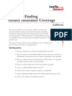 California Guide To Finding Health Insurance Coverage