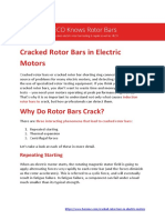 Cracked Rotor Bars in Electric Motors