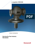 Zero-Pressure Gas Regulator Hon 324: Product Information