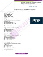 RD Sharma Class 8 Chapter 6 Alzebraic Expressions and Identities