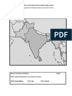 Pakistan Movement. Booklet Basim Iftikhar Y8-1