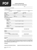 OSDE 18 F-009 Rev. 00 Application Form and Undertaking