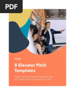 8 Elevator Pitch Templahtes